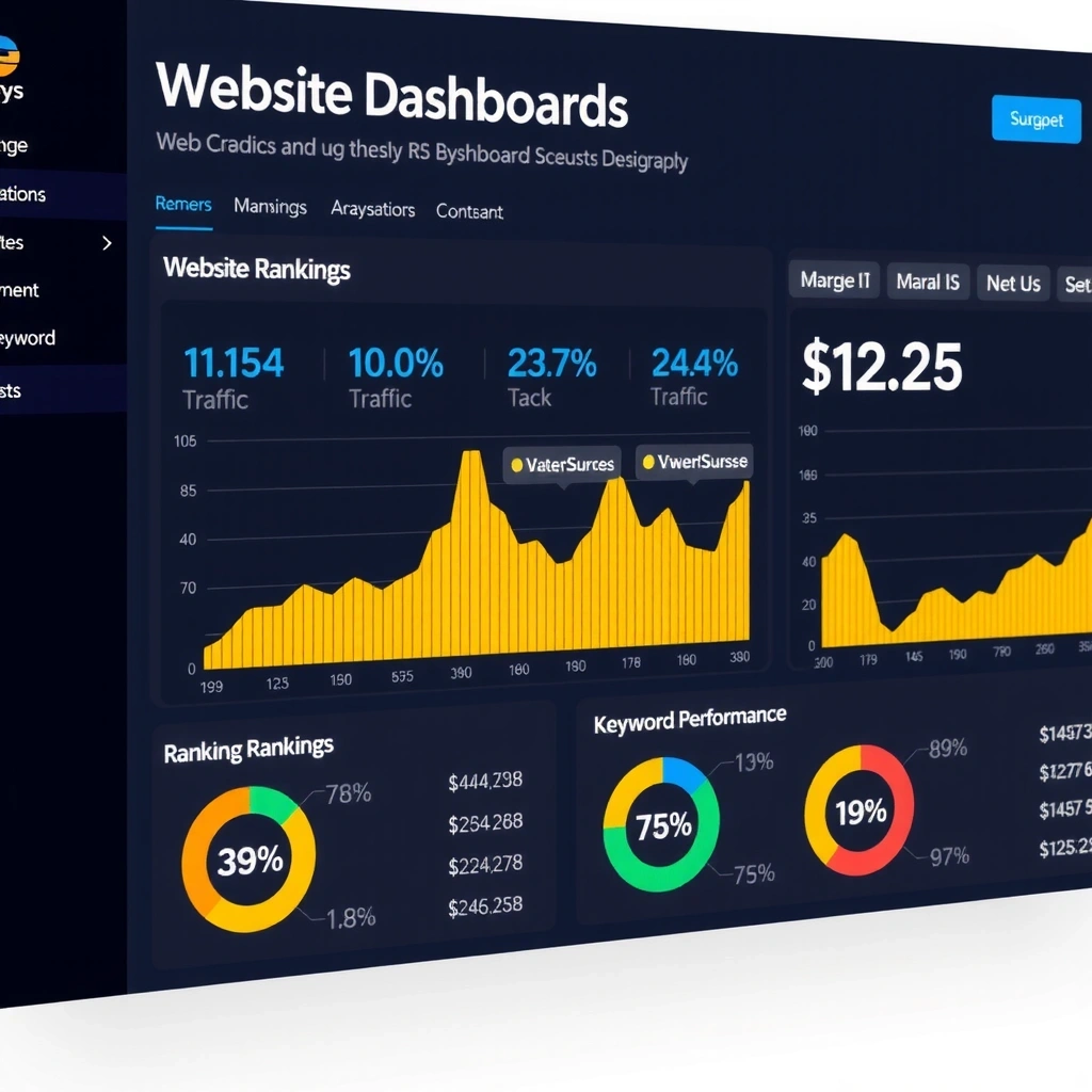 SEO analytics dashboard